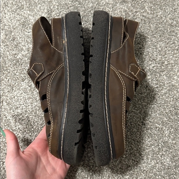 VTG 90s y2k Women's Buckle Chunky Platform Fisherman Sandals - Picture 4 of 6